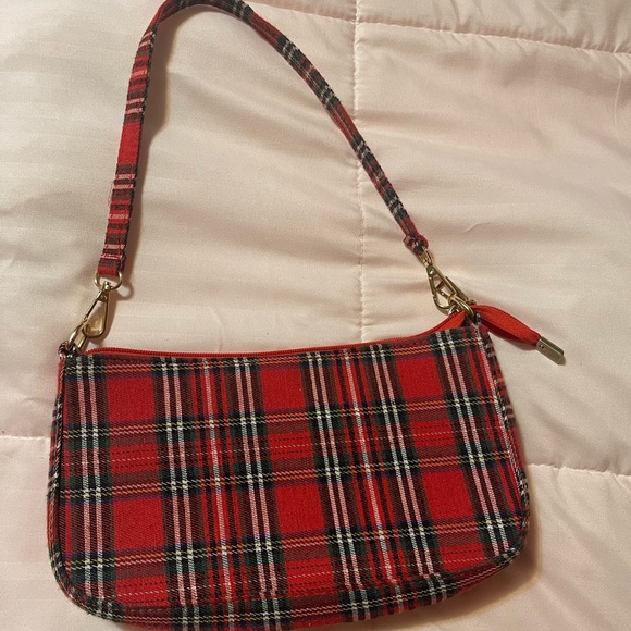 Red Plaid Shoulder Purse ❤️ - Picture 2 of 4